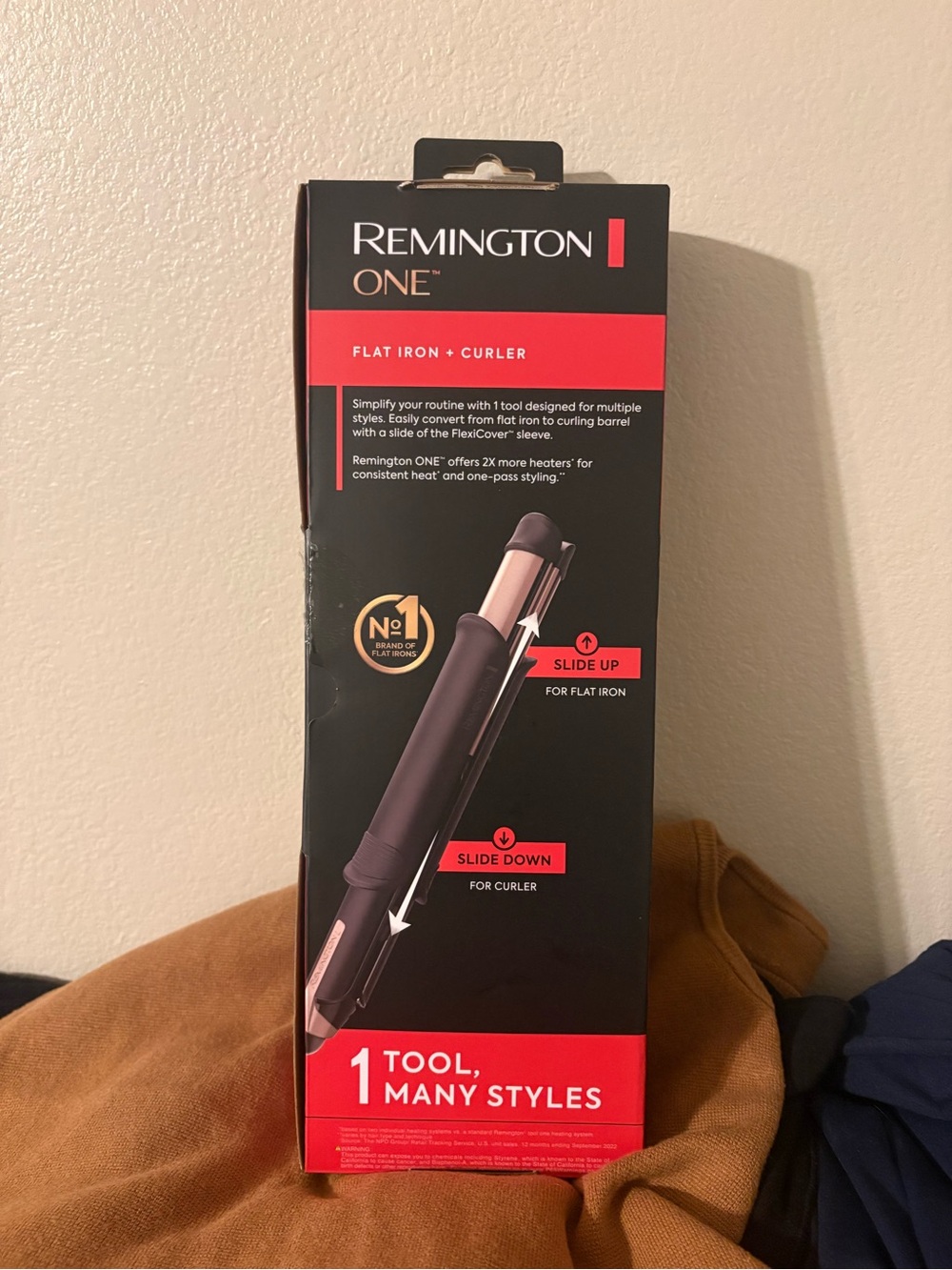 Remington Travel Flat Iron & Curler in Black and Red Accent - Picture 3 of 3